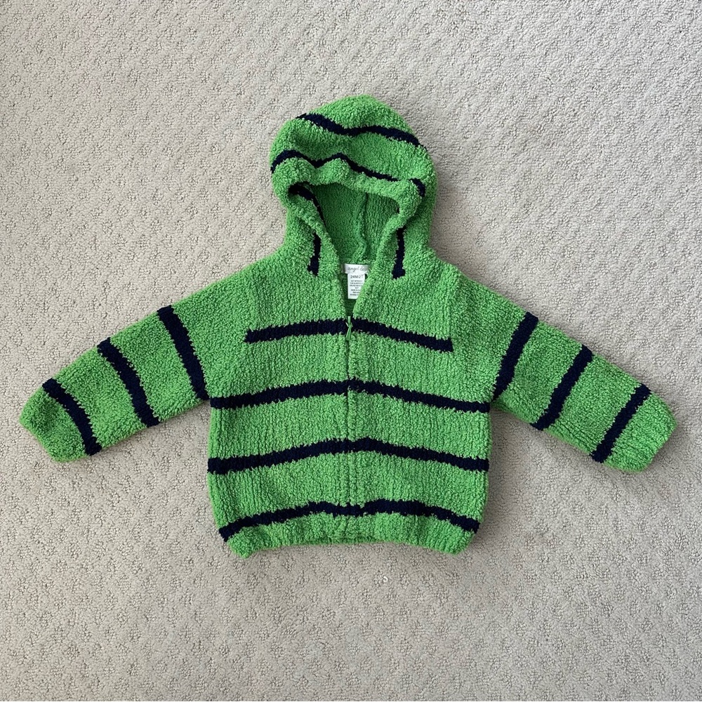 Angel Dear Chenille Hooded Jacket EUC size 24mo/2T
